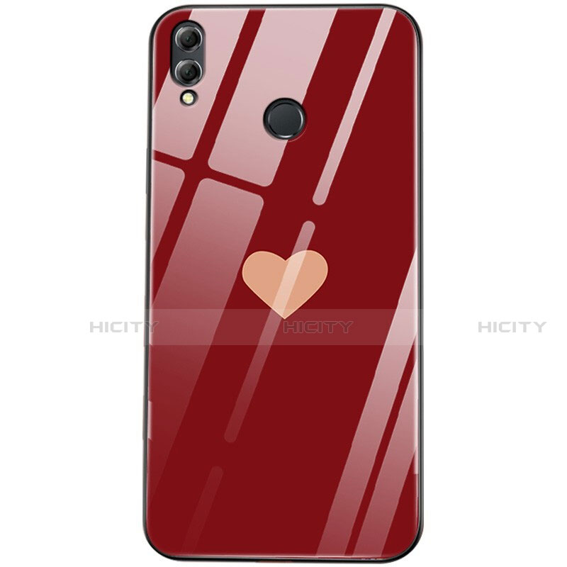 Funda Bumper Silicona Espejo Amor Corazon Love Carcasa S04 para Huawei Honor View 10 Lite Rojo