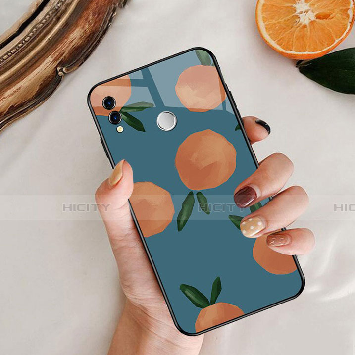 Funda Bumper Silicona Espejo Fruta Carcasa para Huawei Honor V10 Lite Azul