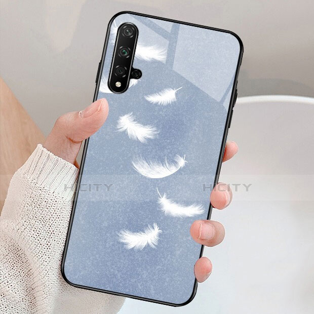 Funda Bumper Silicona Espejo Patron de Moda Carcasa para Huawei Honor 20S Gris