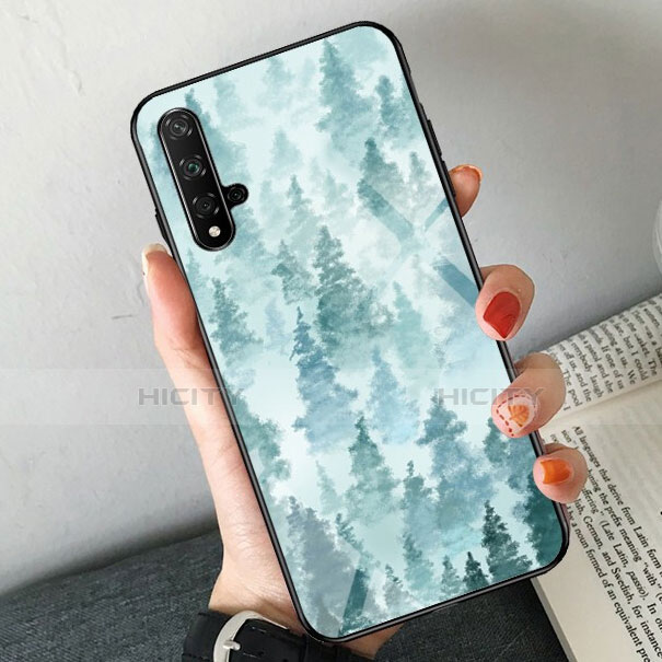 Funda Bumper Silicona Espejo Patron de Moda Carcasa para Huawei Honor 20S Verde