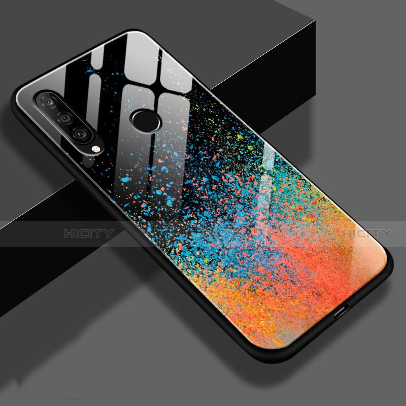 Funda Bumper Silicona Espejo Patron de Moda Carcasa para Huawei P30 Lite New Edition Multicolor