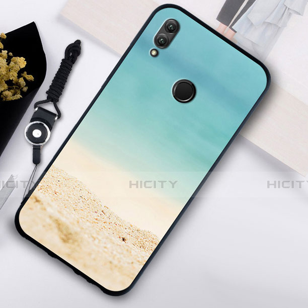 Funda Bumper Silicona Espejo Patron de Moda Carcasa S02 para Huawei Honor 10 Lite Cian