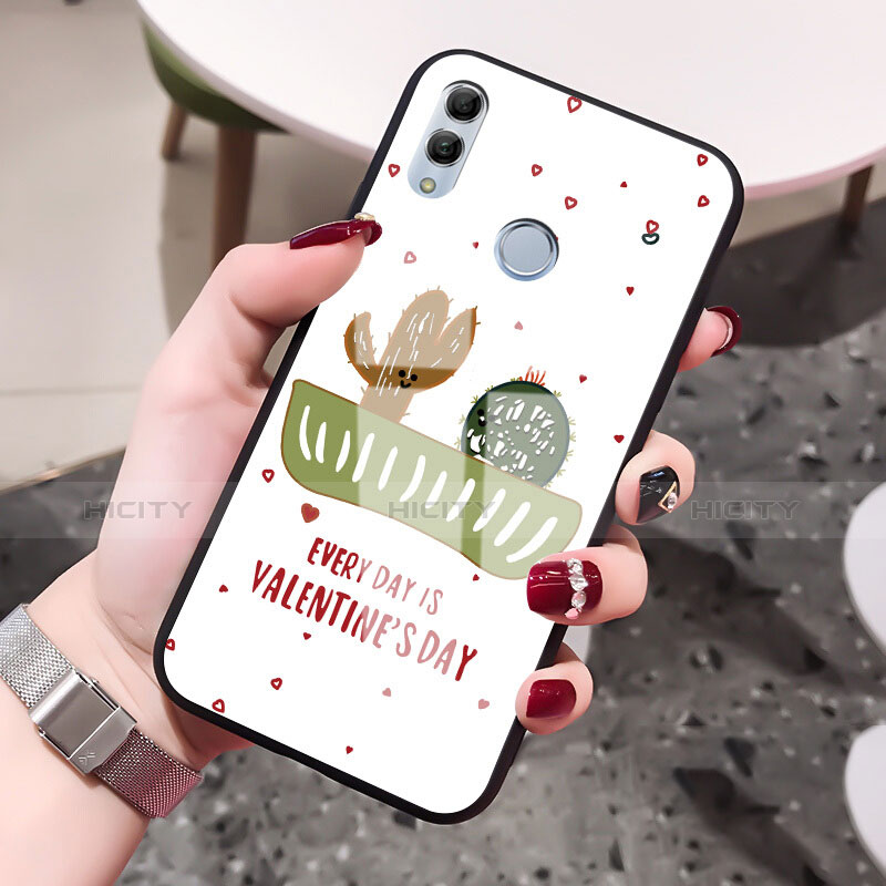 Funda Bumper Silicona Gel Espejo Amor Corazon Love Carcasa S01 para Huawei Honor 10 Lite Verde