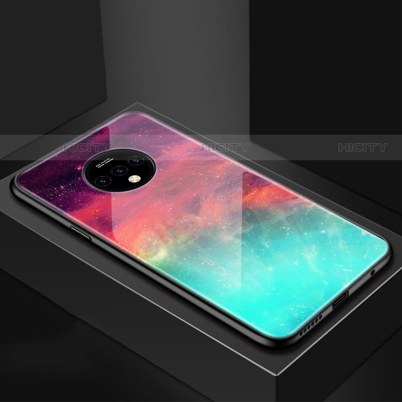 Funda Bumper Silicona Gel Espejo Estrellado Carcasa para OnePlus 7T