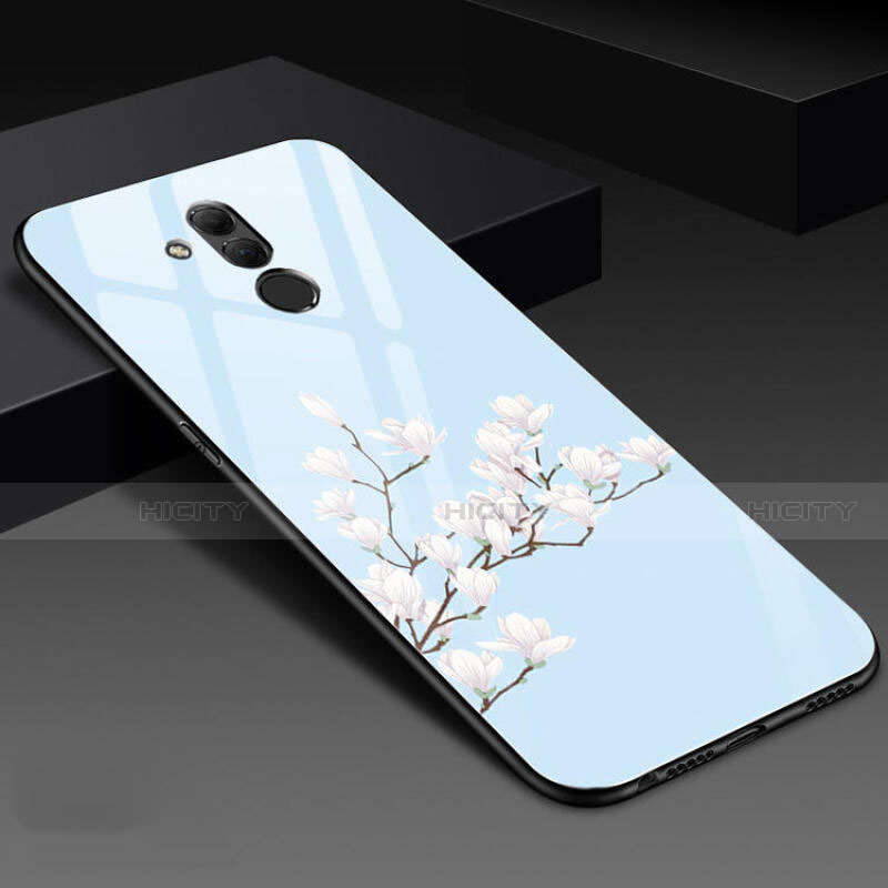 Funda Bumper Silicona Gel Espejo Flores Carcasa H02 para Huawei Mate 20 Lite