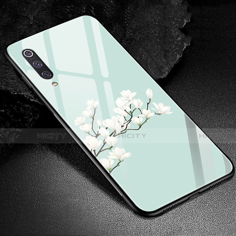 Funda Bumper Silicona Gel Espejo Flores Carcasa K01 para Xiaomi Mi A3