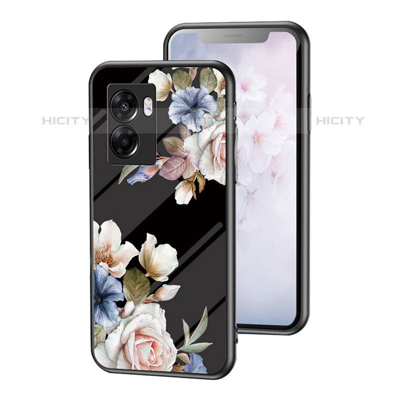 Funda Bumper Silicona Gel Espejo Flores Carcasa para OnePlus Nord N300 5G