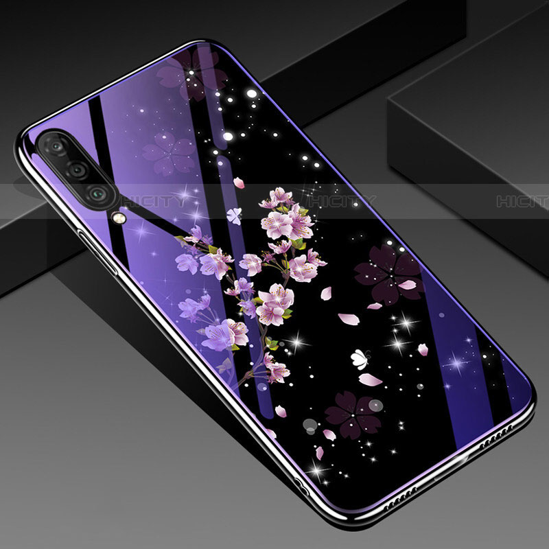 Funda Bumper Silicona Gel Espejo Flores Carcasa para Samsung Galaxy A70S Multicolor