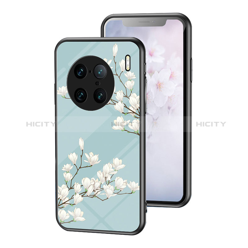 Funda Bumper Silicona Gel Espejo Flores Carcasa para Vivo X90 Pro+ Plus 5G