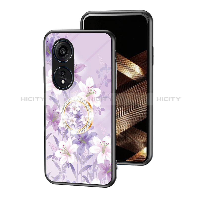 Funda Bumper Silicona Gel Espejo Flores Carcasa S01 para Huawei Honor X5 Plus