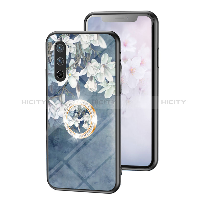 Funda Bumper Silicona Gel Espejo Flores Carcasa S01 para OnePlus Nord 2T 5G  Negro