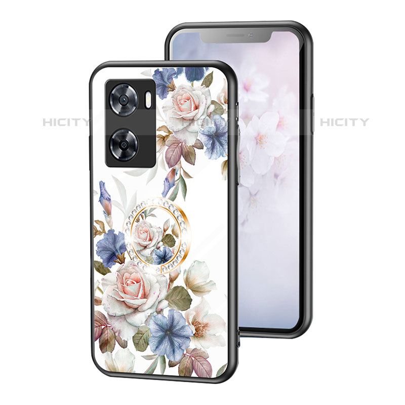 Funda Bumper Silicona Gel Espejo Flores Carcasa S01 para OnePlus Nord N20 SE