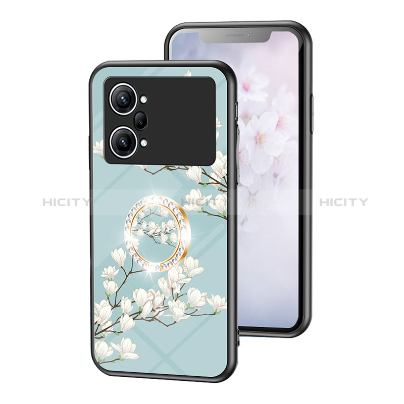 Funda Bumper Silicona Gel Espejo Flores Carcasa S01 para Oppo K10 Pro 5G