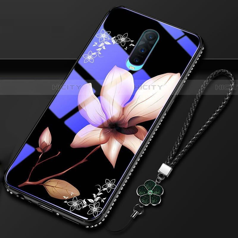 Funda Bumper Silicona Gel Espejo Flores Carcasa S01 para Oppo RX17 Pro