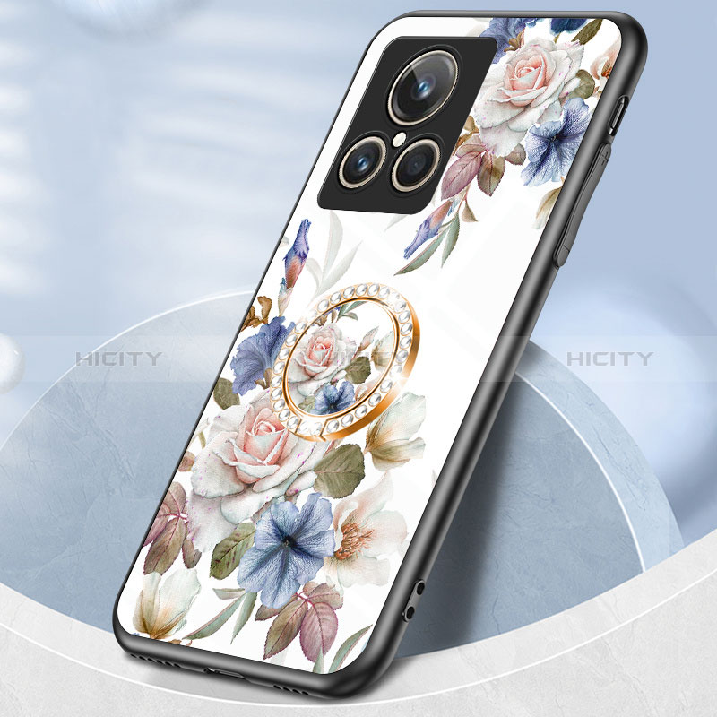 Funda Bumper Silicona Gel Espejo Flores Carcasa S01 para Realme GT2 Master Explorer