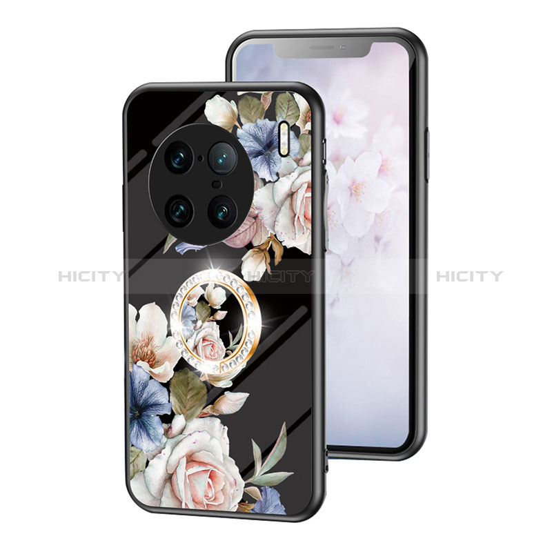 Funda Bumper Silicona Gel Espejo Flores Carcasa S01 para Vivo X90 Pro+ Plus 5G