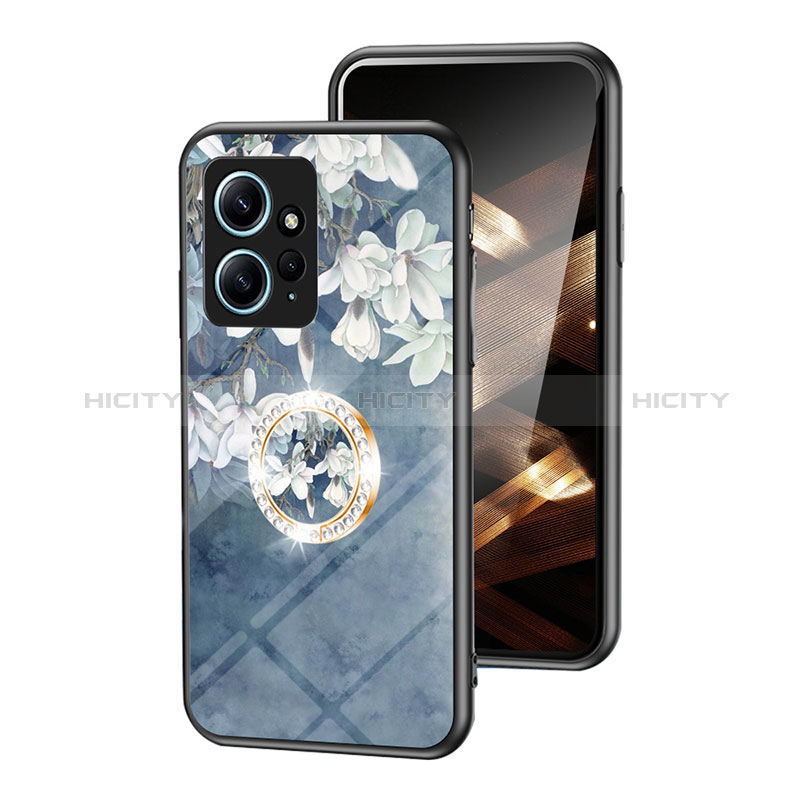 Funda Bumper Silicona Gel Espejo Flores Carcasa S01 para Xiaomi Redmi Note 12 4G