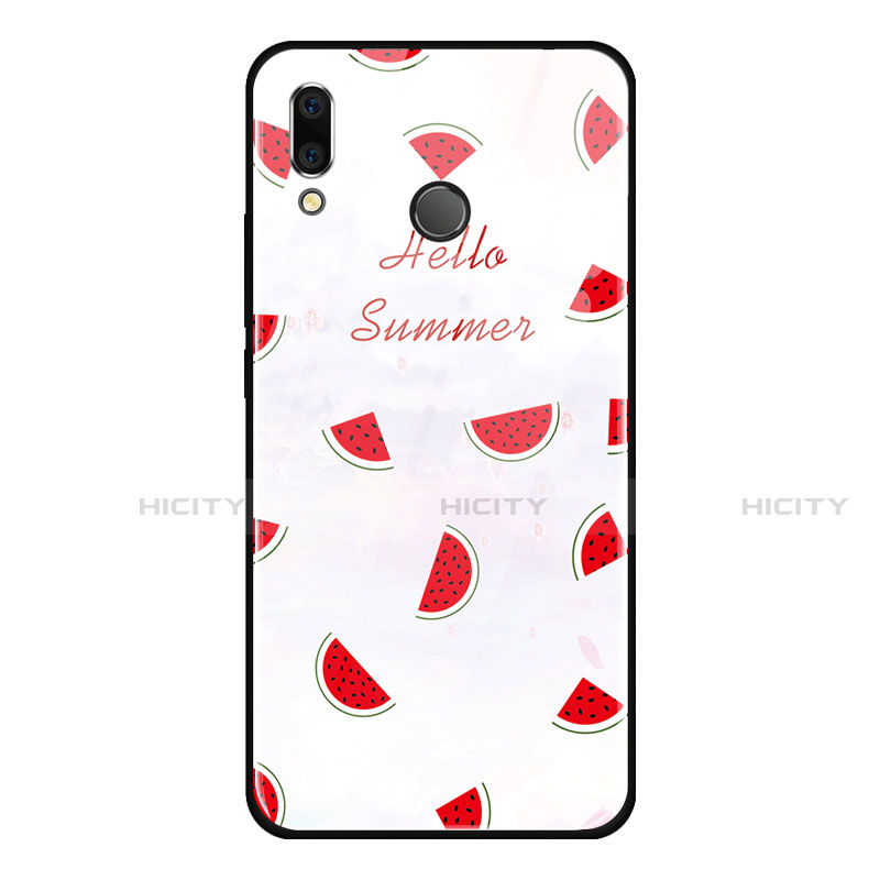 Funda Bumper Silicona Gel Espejo Fruta Carcasa para Huawei Honor 8X Rojo