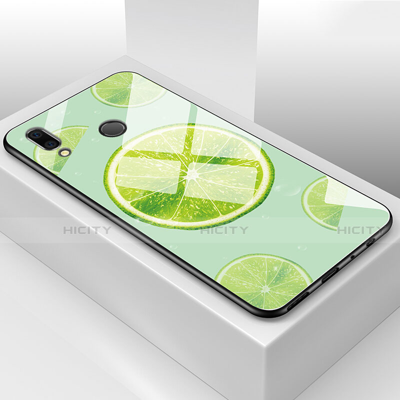 Funda Bumper Silicona Gel Espejo Fruta Carcasa para Huawei Honor 8X Verde