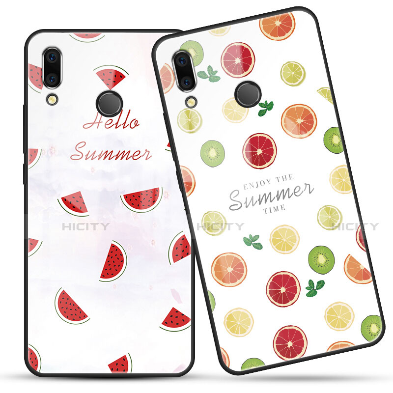 Funda Bumper Silicona Gel Espejo Fruta Carcasa para Huawei Honor V10 Lite