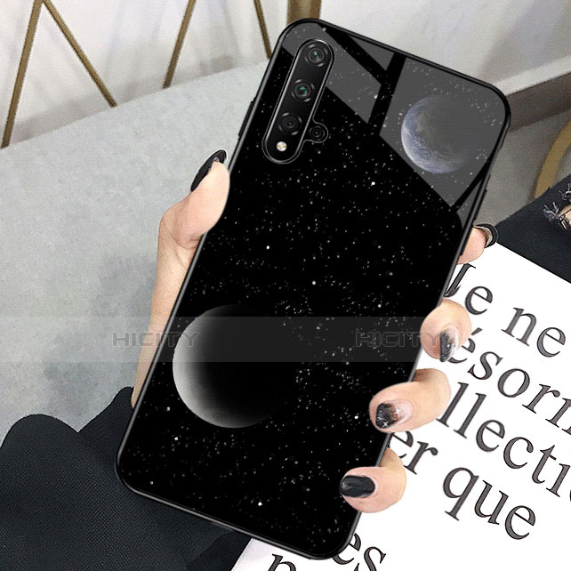 Funda Bumper Silicona Gel Espejo Patron de Moda Carcasa D01 para Huawei Honor 20