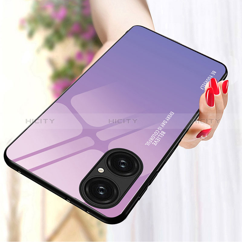 Funda Bumper Silicona Gel Espejo Patron de Moda Carcasa JM1 para Huawei P50 Pro