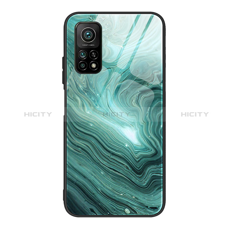 Funda Bumper Silicona Gel Espejo Patron de Moda Carcasa JM1 para Xiaomi Mi 10T 5G Verde