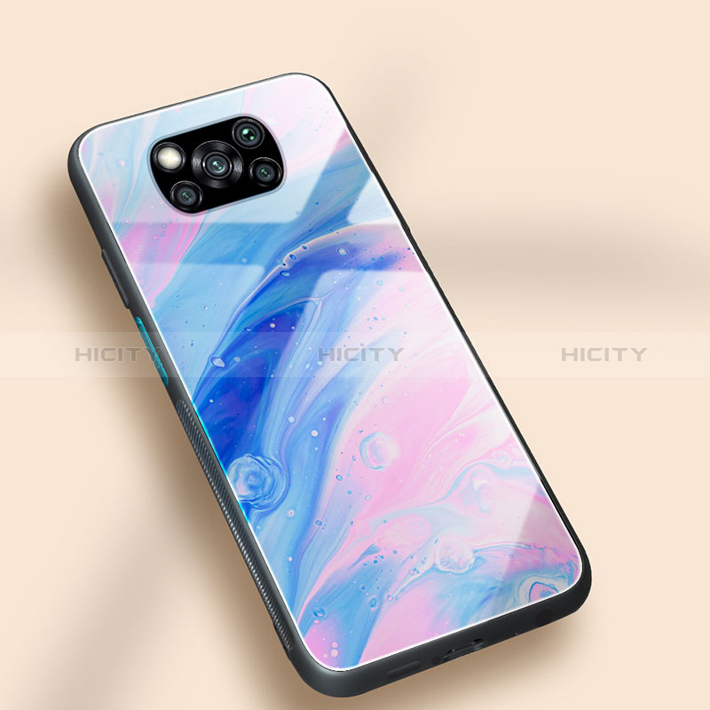 Funda Bumper Silicona Gel Espejo Patron de Moda Carcasa JM1 para Xiaomi Poco X3 NFC Vistoso