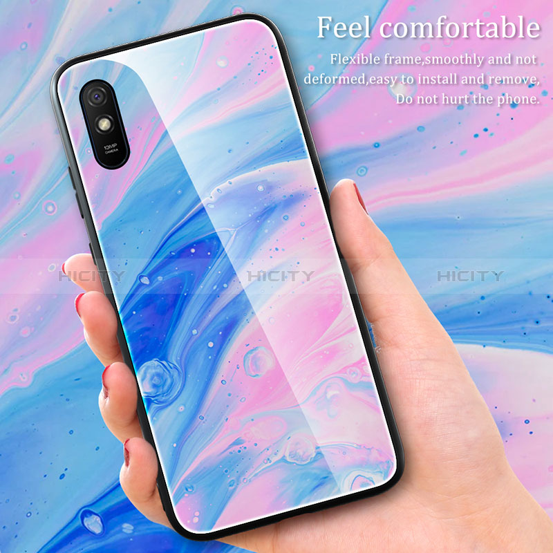 Funda Bumper Silicona Gel Espejo Patron de Moda Carcasa JM1 para Xiaomi Redmi 9AT