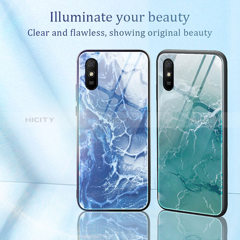 Funda Bumper Silicona Gel Espejo Patron de Moda Carcasa JM1 para Xiaomi Redmi 9i