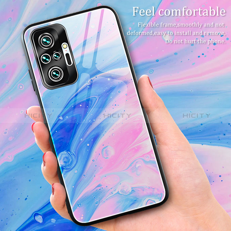 Funda Bumper Silicona Gel Espejo Patron de Moda Carcasa JM1 para Xiaomi Redmi Note 10 Pro Max