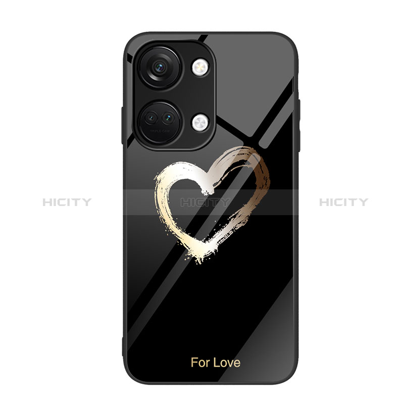 Funda Bumper Silicona Gel Espejo Patron de Moda Carcasa JM2 para OnePlus Ace 2V 5G Negro