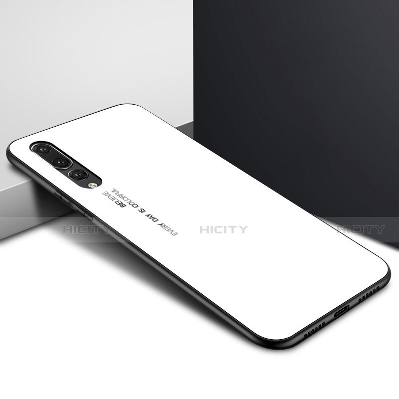 Funda Bumper Silicona Gel Espejo Patron de Moda Carcasa K05 para Huawei P20 Pro Blanco