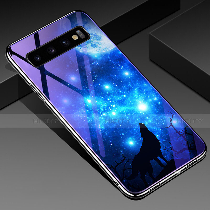 Funda Bumper Silicona Gel Espejo Patron de Moda Carcasa K05 para Samsung Galaxy S10