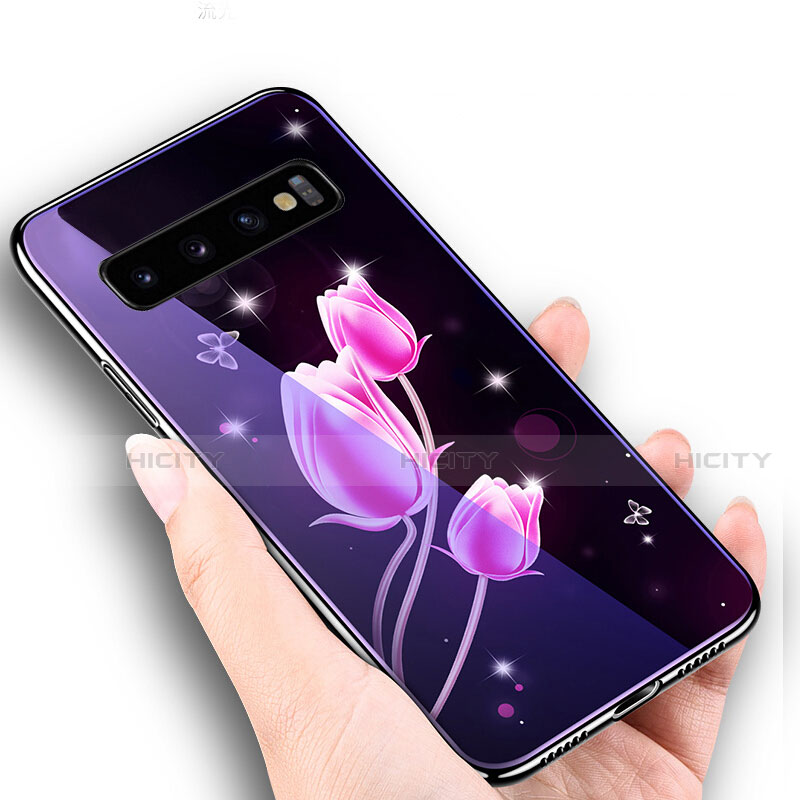 Funda Bumper Silicona Gel Espejo Patron de Moda Carcasa K05 para Samsung Galaxy S10