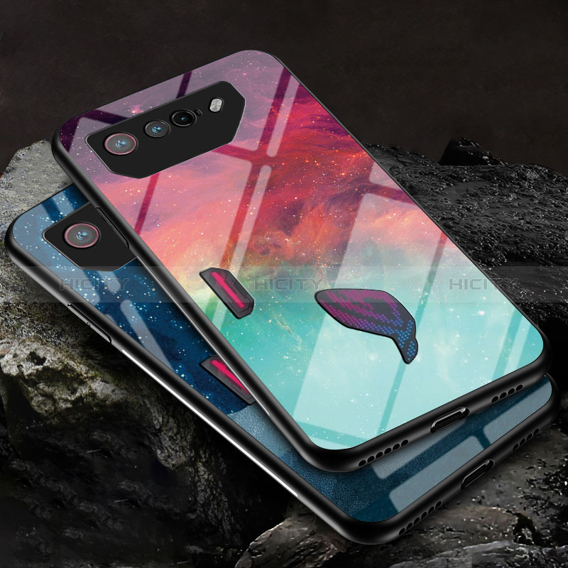 Funda Bumper Silicona Gel Espejo Patron de Moda Carcasa LS1 para Asus ROG Phone 7 Pro