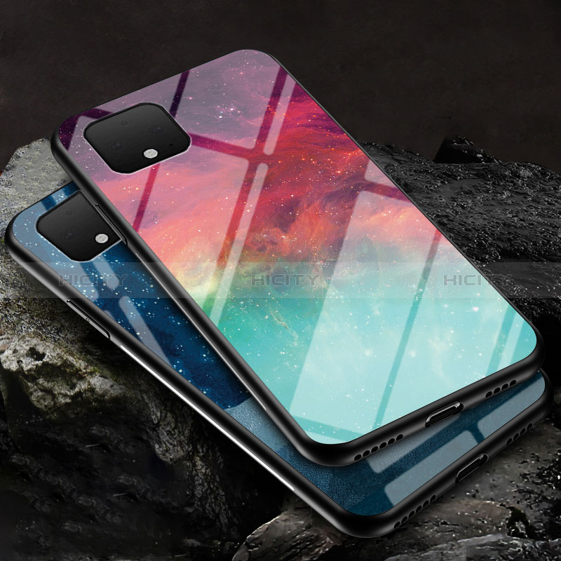 Funda Bumper Silicona Gel Espejo Patron de Moda Carcasa LS1 para Google Pixel 4