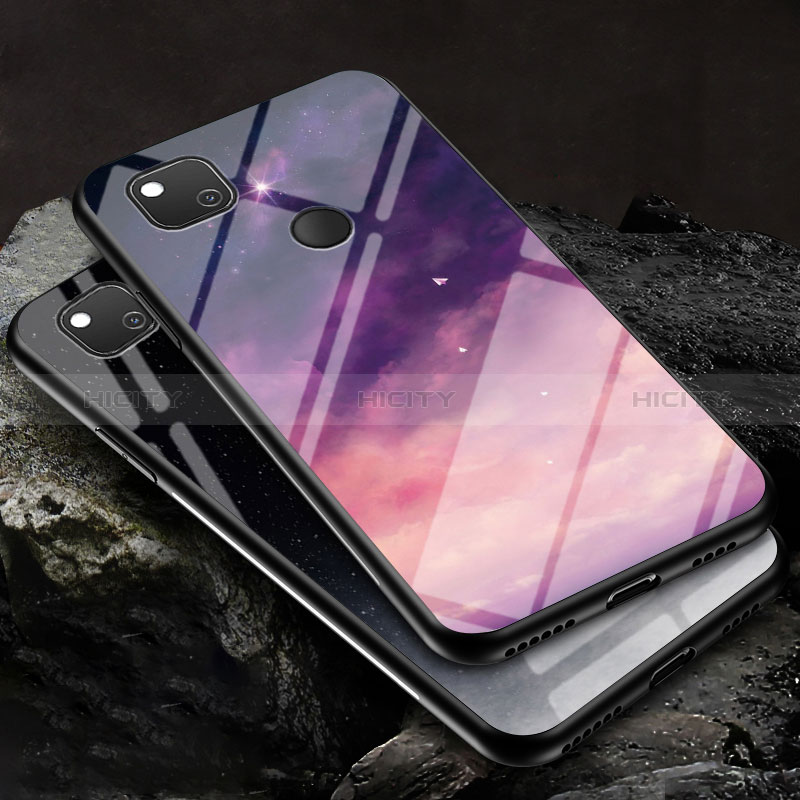 Funda Bumper Silicona Gel Espejo Patron de Moda Carcasa LS1 para Google Pixel 4a