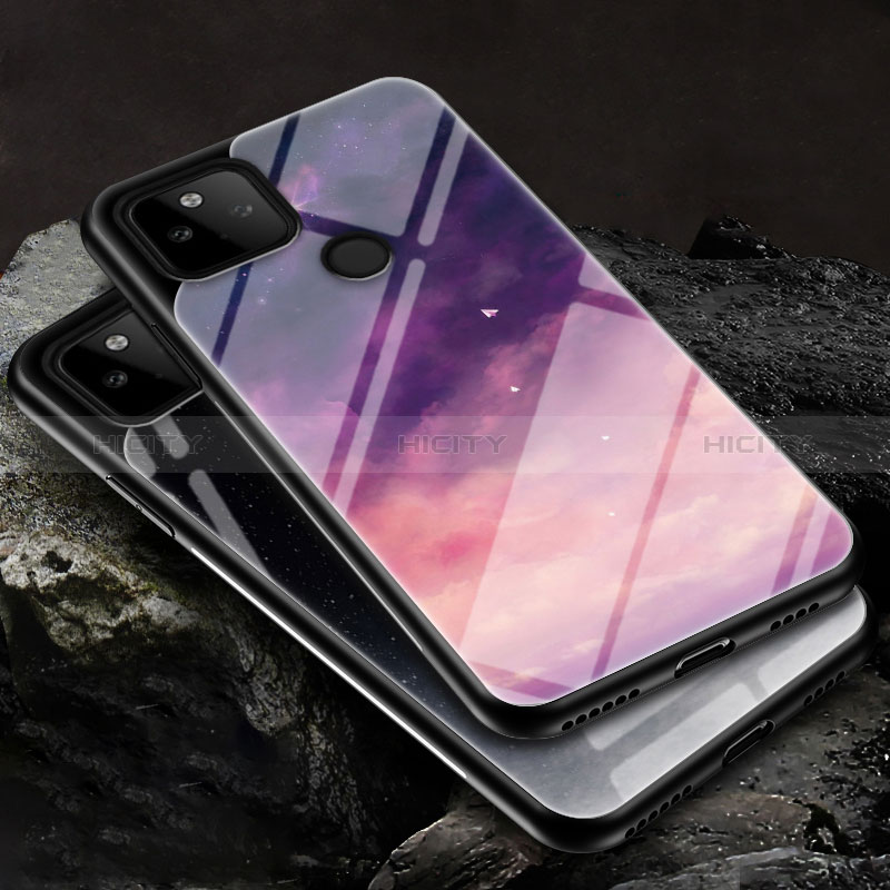 Funda Bumper Silicona Gel Espejo Patron de Moda Carcasa LS1 para Google Pixel 5a 5G