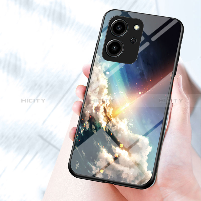 Funda Bumper Silicona Gel Espejo Patron de Moda Carcasa LS1 para Huawei Honor 80 SE 5G