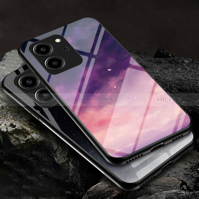 Funda Bumper Silicona Gel Espejo Patron de Moda Carcasa LS1 para Huawei Honor 80 SE 5G