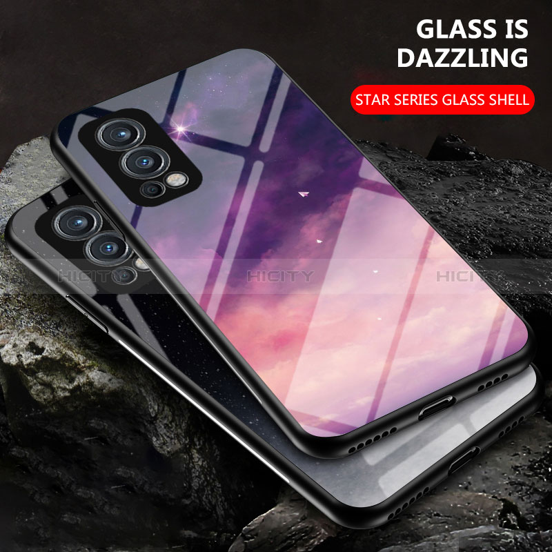 Funda Bumper Silicona Gel Espejo Patron de Moda Carcasa LS1 para OnePlus Nord 2 5G