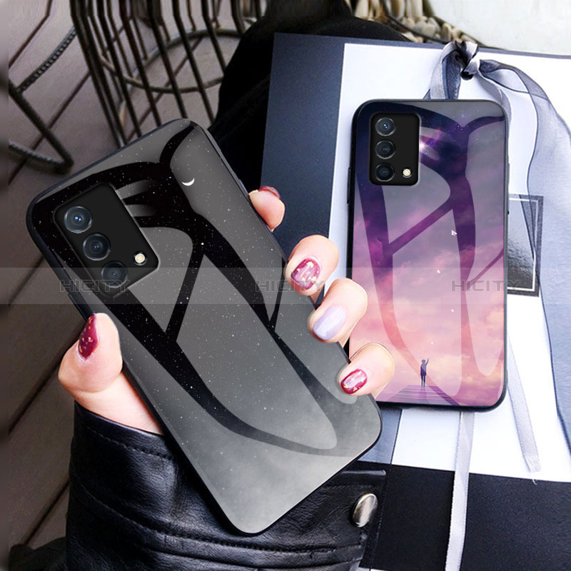 Funda Bumper Silicona Gel Espejo Patron de Moda Carcasa LS1 para Oppo K9 5G