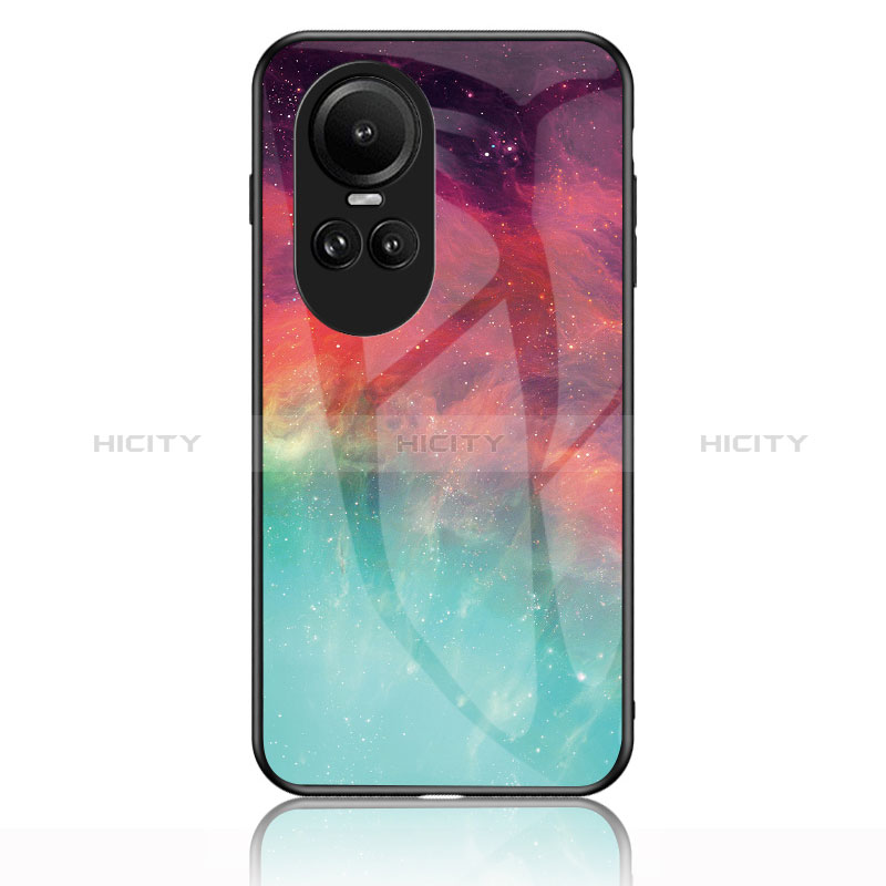 Funda Bumper Silicona Gel Espejo Patron de Moda Carcasa LS1 para Oppo Reno10 Pro 5G