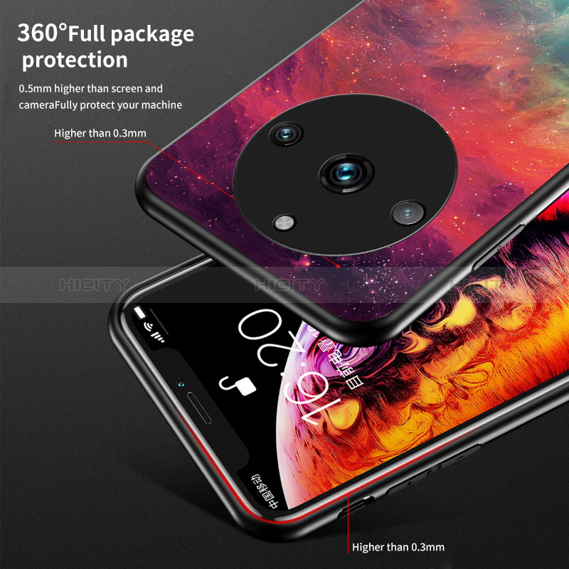 Funda Bumper Silicona Gel Espejo Patron de Moda Carcasa LS1 para Realme Narzo 60 Pro 5G