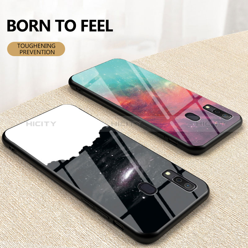 Funda Bumper Silicona Gel Espejo Patron de Moda Carcasa LS1 para Samsung Galaxy A20