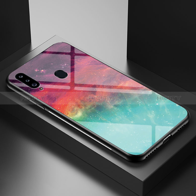 Funda Bumper Silicona Gel Espejo Patron de Moda Carcasa LS1 para Samsung Galaxy A20s