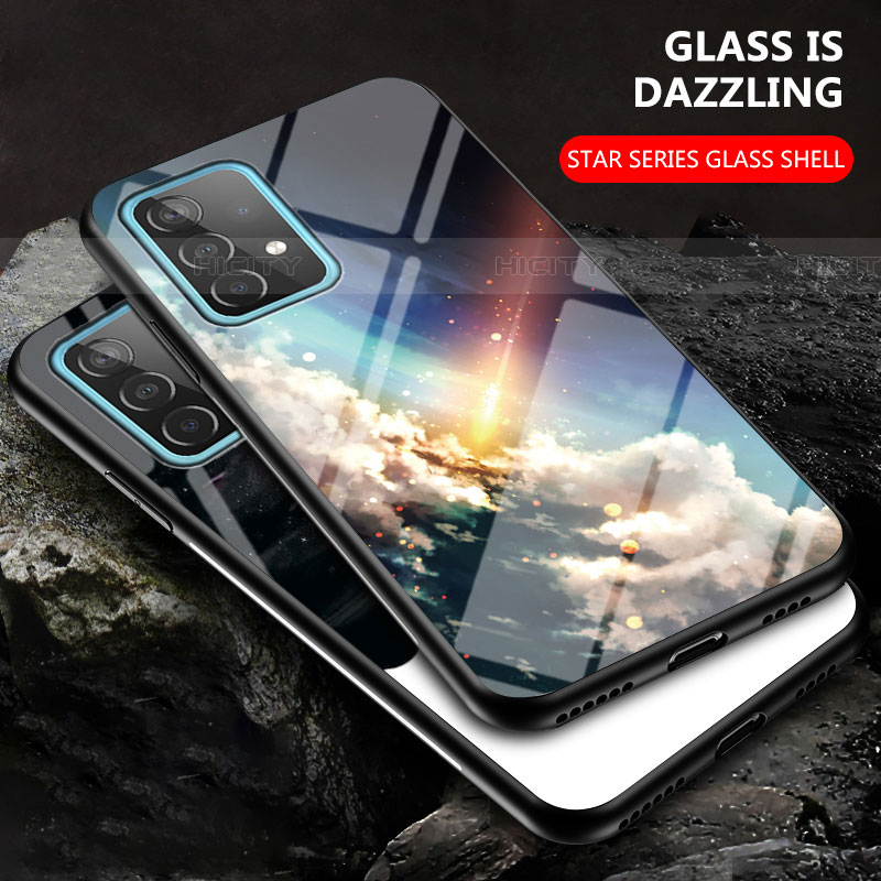 Funda Bumper Silicona Gel Espejo Patron de Moda Carcasa LS1 para Samsung Galaxy A52 4G