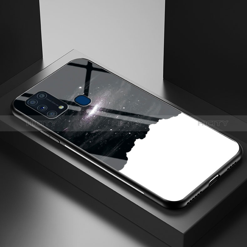 Funda Bumper Silicona Gel Espejo Patron de Moda Carcasa LS1 para Samsung Galaxy M31 Prime Edition
