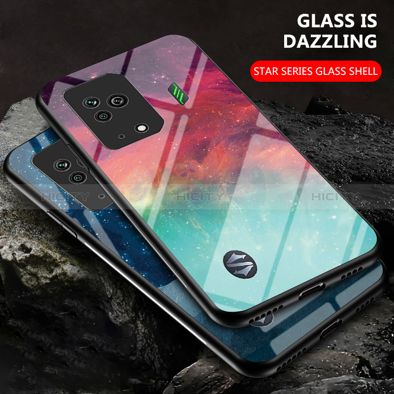 Funda Bumper Silicona Gel Espejo Patron de Moda Carcasa LS1 para Xiaomi Black Shark 5 5G